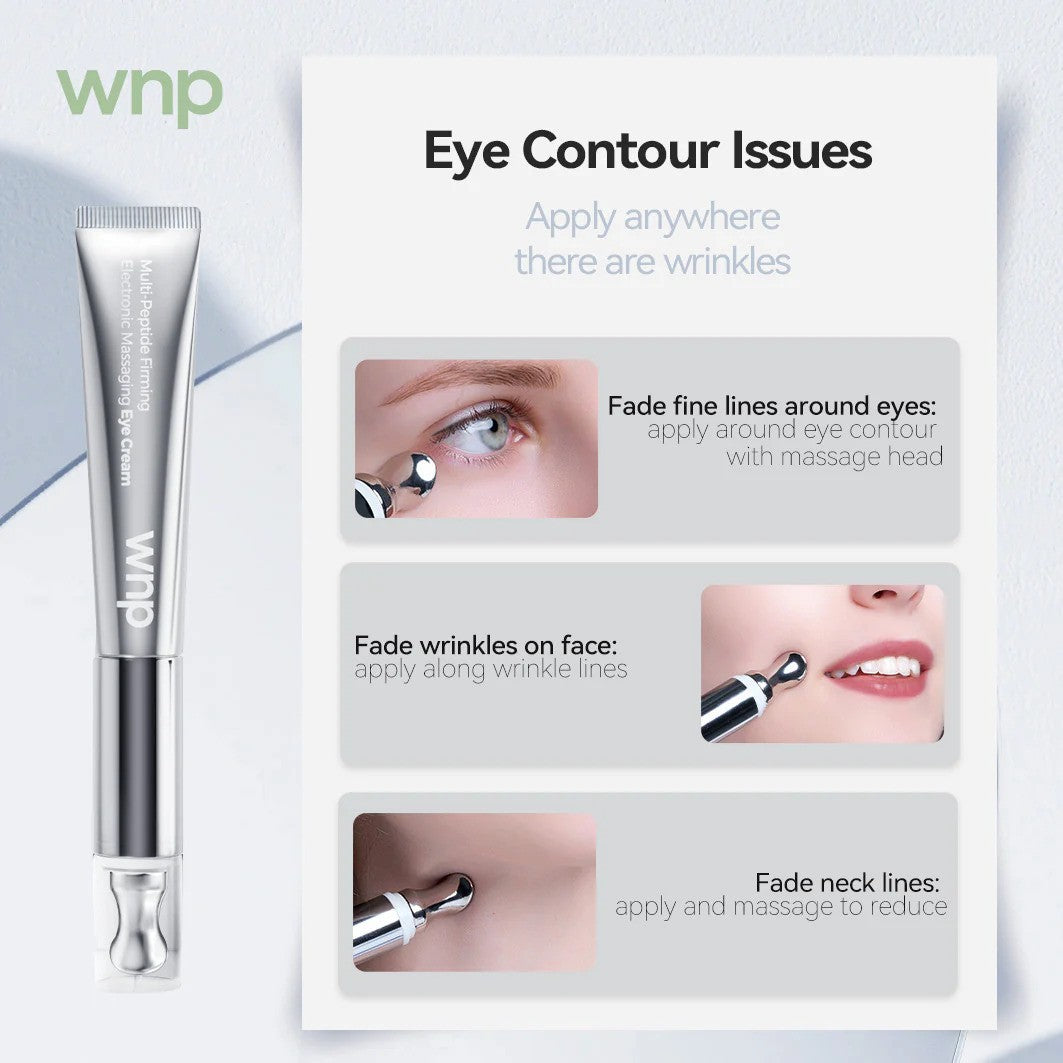 WNP Wrinkle Eraser Multi-Peptide Firming Eye Cream with Electronic Massager