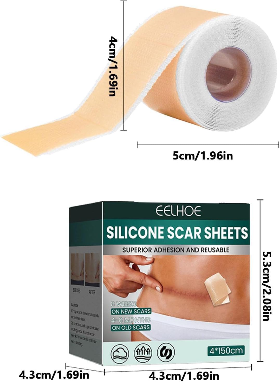 Professional Silicone Scar Tape Roll