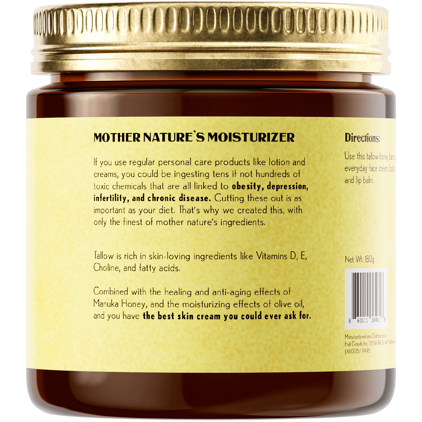 Whipped Beef Tallow and Manuka Honey Balm